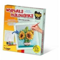 Wypukła malowanka [Zestaw Kreatywny] KWIATY Słoneczniki Zabawki kreatywne  Mirage-Hobby