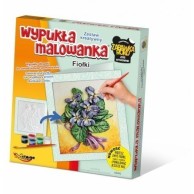Wypukła malowanka [Zestaw Kreatywny] KWIATY Fiołki Zabawki kreatywne  Mirage-Hobby