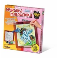 Wypukła malowanka [Zestaw Kreatywny] JEDNOROŻEC Słońce Zabawki kreatywne  Mirage-Hobby