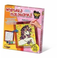 Wypukła malowanka [Zestaw Kreatywny] JEDNOROŻEC Saturn Zabawki kreatywne  Mirage-Hobby
