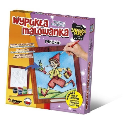 Wypukła malowanka [Zestaw Kreatywny] BAJKA Pinokio Zabawki kreatywne  Mirage-Hobby