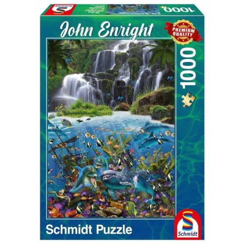 PQ Puzzle 1000 el. John Enright Wodospad Zwierzęta Schmidt Spiele