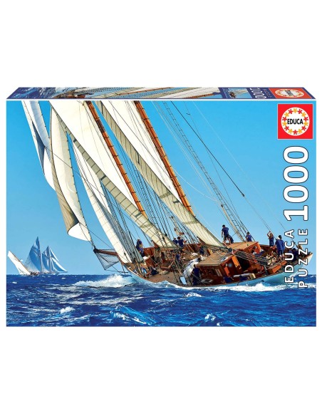 Puzzle 1000 el. Żaglowiec Marynistyka Educa