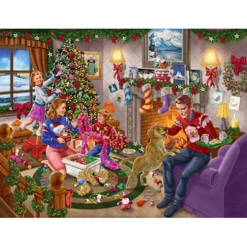 Puzzle 1000 el. Wieczór wigilijny Puzzle Winning Moves GmbH