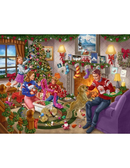 Puzzle 1000 el. Wieczór wigilijny Puzzle Winning Moves GmbH