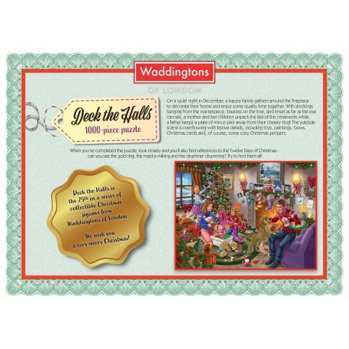 Puzzle 1000 el. Wieczór wigilijny Puzzle Winning Moves GmbH