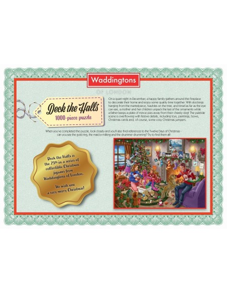 Puzzle 1000 el. Wieczór wigilijny Puzzle Winning Moves GmbH