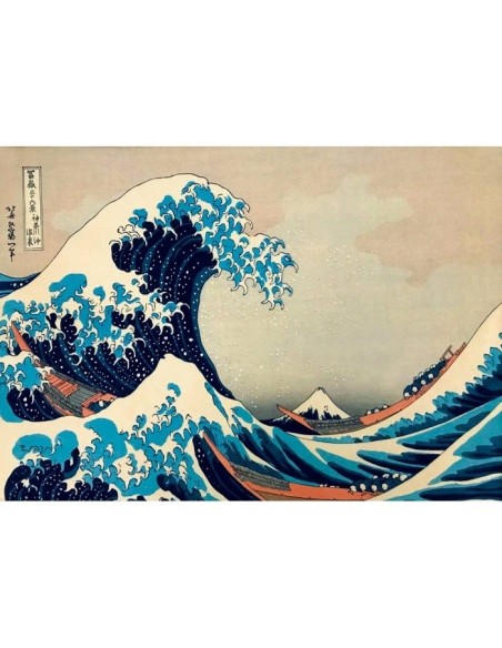 Puzzle 1000 Wielka fala, Hokusai Malarstwo bluebird puzzle