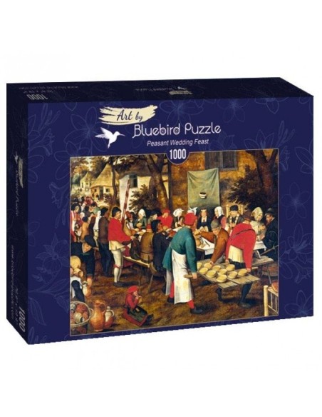 Puzzle 1000 Chłopskie wesele, Brueghel Malarstwo bluebird puzzle