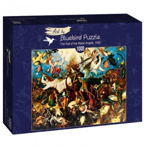 Puzzle 1000 Upadek zbuntowanych aniołów, Brueghel Malarstwo bluebird puzzle