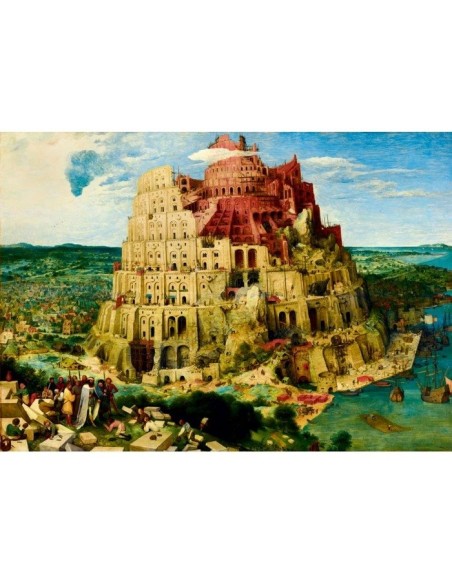 Puzzle 1000 Wieża Babel, Brueghel Malarstwo bluebird puzzle