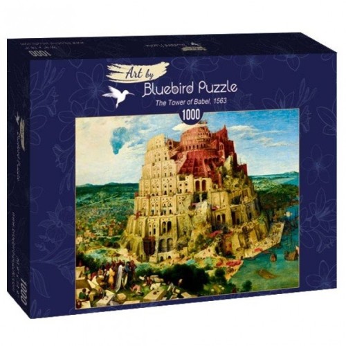 Puzzle 1000 Wieża Babel, Brueghel Malarstwo bluebird puzzle