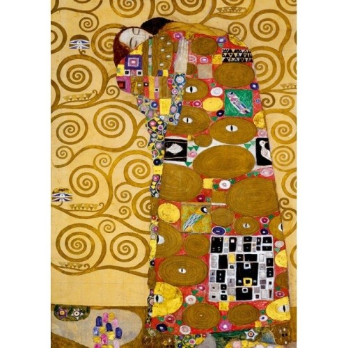 Puzzle 1000 Spełnienie, Gustav Klimt Malarstwo bluebird puzzle