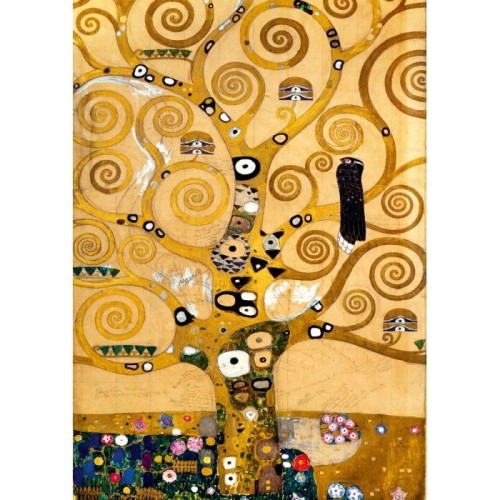 Puzzle 1000 Drzewo życia, Gustav Klimt Malarstwo bluebird puzzle