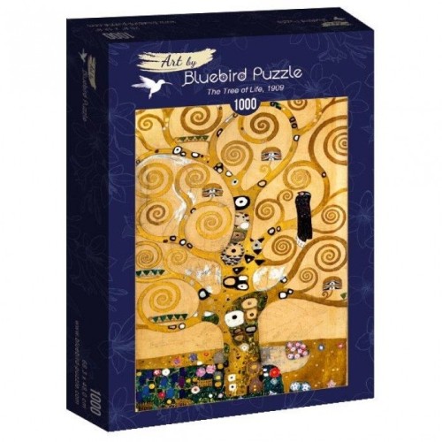 Puzzle 1000 Drzewo życia, Gustav Klimt Malarstwo bluebird puzzle