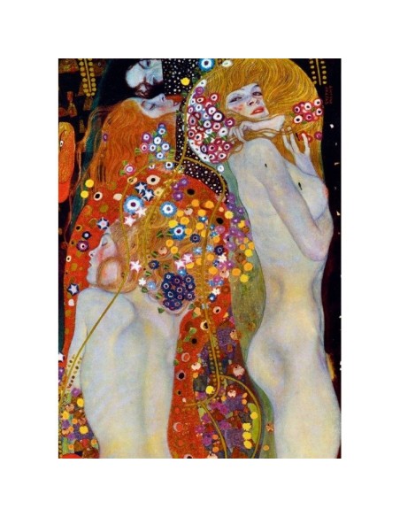 Puzzle 1000 Wodne serpentyny, II Gustav Klimt Malarstwo bluebird puzzle