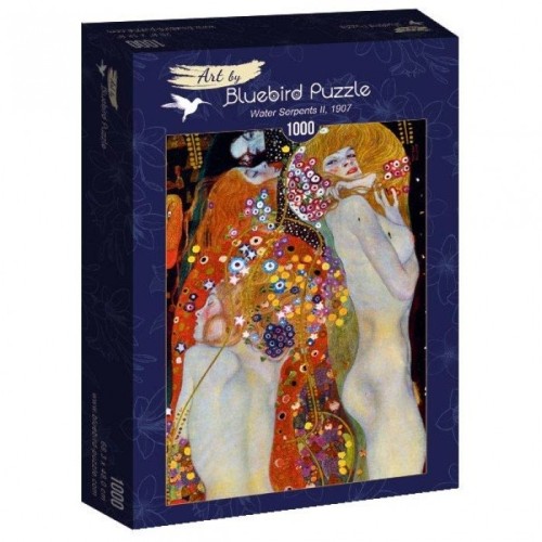 Puzzle 1000 Wodne serpentyny, II Gustav Klimt Malarstwo bluebird puzzle