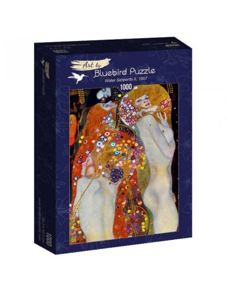 Puzzle 1000 Wodne serpentyny, II Gustav Klimt Malarstwo bluebird puzzle