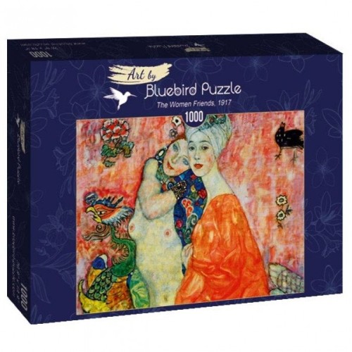 Puzzle 1000 Przyjaciółki, Gustav Klimt Malarstwo bluebird puzzle