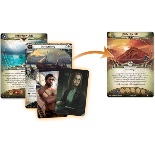 Horror w Arkham LCG: Diabelska rafa Zmowa nad Innsmouth Galakta