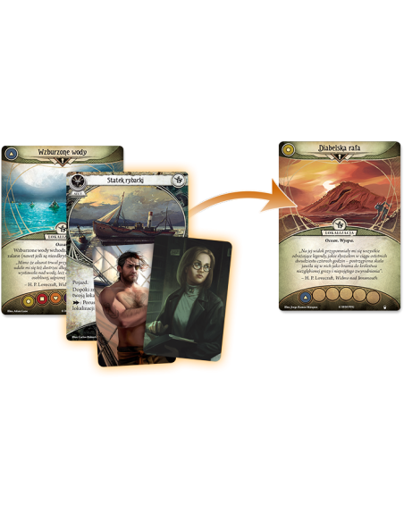 Horror w Arkham LCG: Diabelska rafa Zmowa nad Innsmouth Galakta