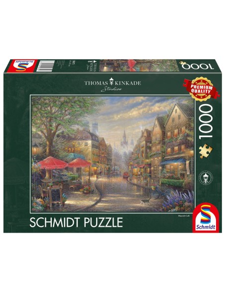 PQ Puzzle 1000 el. THOMAS KINKADE Kawiarenka w Monachium Pejzaże Schmidt Spiele