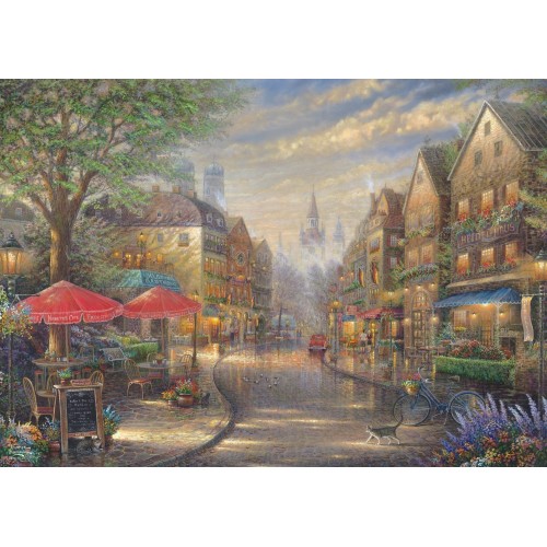 PQ Puzzle 1000 el. THOMAS KINKADE Kawiarenka w Monachium Pejzaże Schmidt Spiele