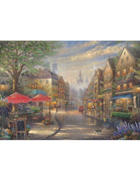 PQ Puzzle 1000 el. THOMAS KINKADE Kawiarenka w Monachium Pejzaże Schmidt Spiele