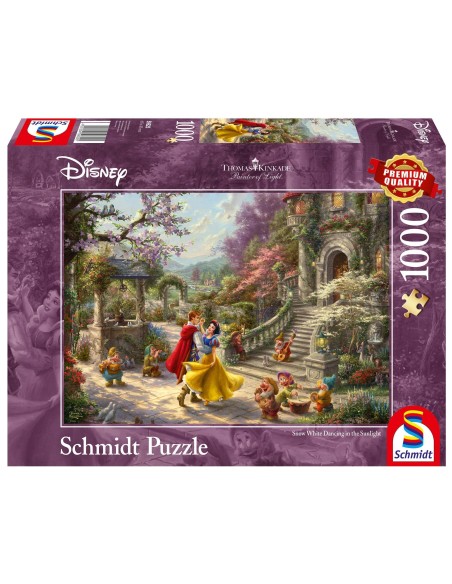 PQ Puzzle 1000 el. THOMAS KINKADE Królewna Śnieżka i 7 krasnoludków Dla dzieci Schmidt Spiele