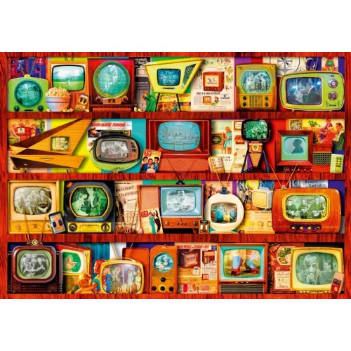 Puzzle 1000 Złoty wiek TV Aimee Stewart Malarstwo bluebird puzzle