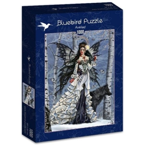 Puzzle 1000 Królowa lasu Fantasy bluebird puzzle
