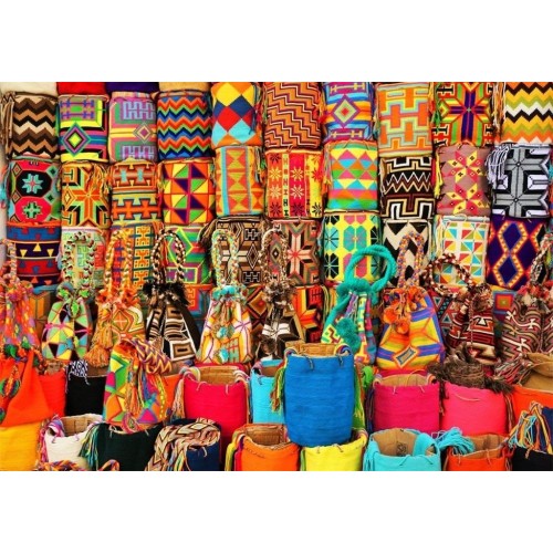 Puzzle 1500 Kolorowe koszyki Inspiracje bluebird puzzle