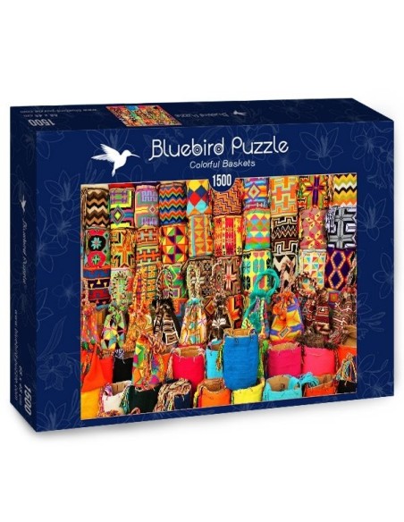 Puzzle 1500 Kolorowe koszyki Inspiracje bluebird puzzle