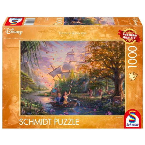 PQ Puzzle 1000 el. THOMAS KINKADE Pocahontas (Disney) Dla dzieci Schmidt Spiele