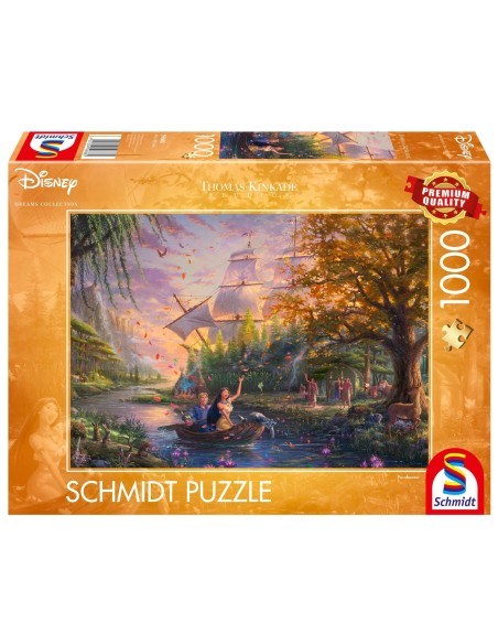 PQ Puzzle 1000 el. THOMAS KINKADE Pocahontas (Disney) Dla dzieci Schmidt Spiele