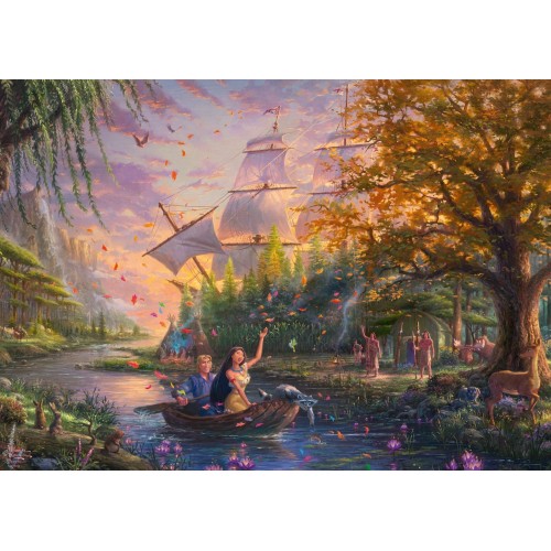 PQ Puzzle 1000 el. THOMAS KINKADE Pocahontas (Disney) Dla dzieci Schmidt Spiele