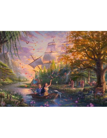 PQ Puzzle 1000 el. THOMAS KINKADE Pocahontas (Disney) Dla dzieci Schmidt Spiele