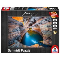 Puzzle 1000 el. MARK GRAY Błękit indygowy Schmidt Spiele Schmidt Spiele