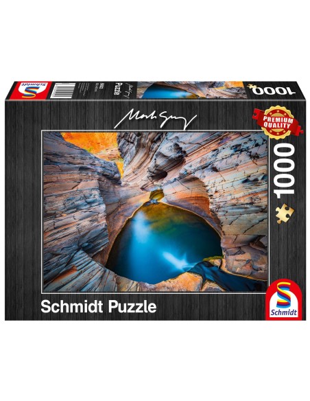 Puzzle 1000 el. MARK GRAY Błękit indygowy Schmidt Spiele Schmidt Spiele