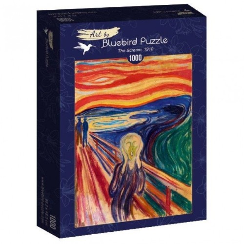 Puzzle 1000 Krzyk, Edvard Munch Malarstwo bluebird puzzle