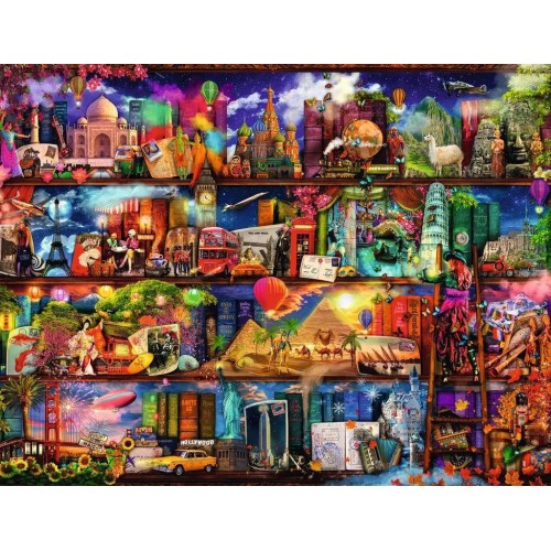 Puzzle 2000 el. Świat Książek Aimee Stewart Malarstwo Ravensburger