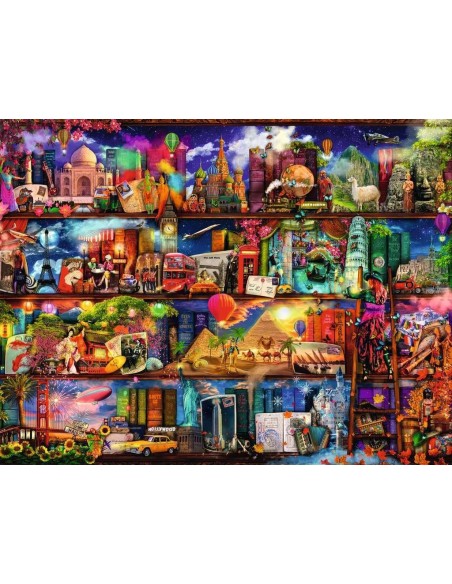 Puzzle 2000 el. Świat Książek Aimee Stewart Malarstwo Ravensburger