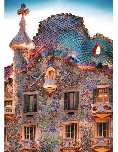 Puzzle 1000 el. Casa Batllo Barcelona Pejzaże Ravensburger