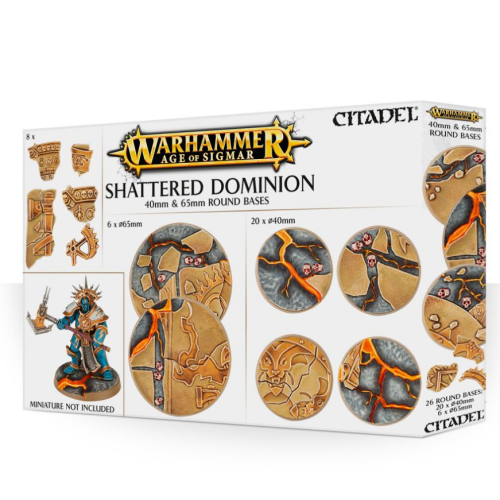 Podstawki Age of Sigmar: Shattered Dominion 65 & 40mm Round Bases Podstawki Games Workshop
