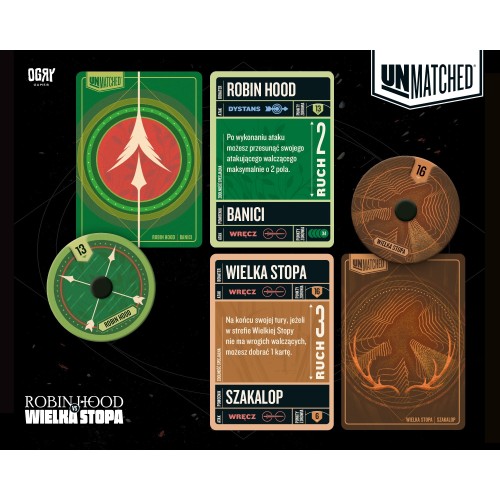 Unmatched: Robin Hood vs Wielka Stopa Dodatki do Gier Planszowych OgryGames