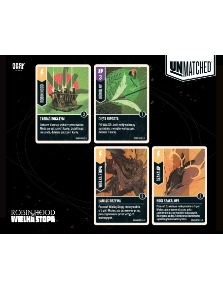 Unmatched: Robin Hood vs Wielka Stopa Dodatki do Gier Planszowych OgryGames
