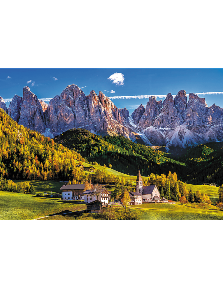 Puzzle 1500 el. Dolina Val di Funes, Włochy Pejzaże Trefl