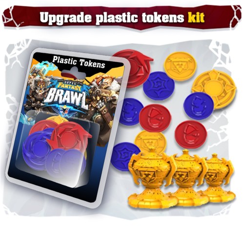 Super Fantasy Brawl: Upgrade Plastic Tokens Kit Dodatki do Gier Planszowych Mythic Games