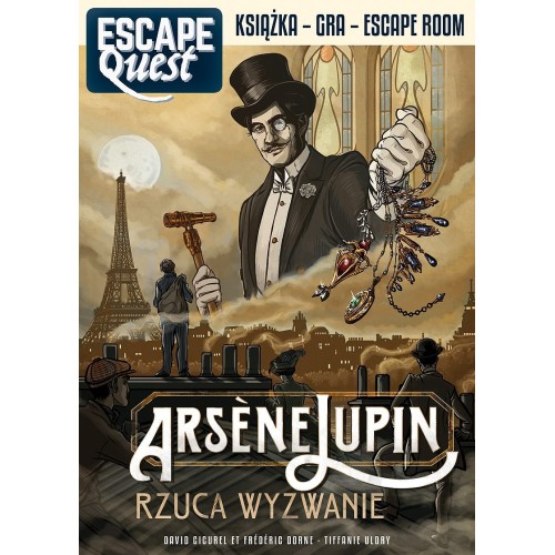 Escape Quest: Arsne Lupin rzuca wyzwanie. Książka z łamigłówkami Gry Paragrafowe Egmont