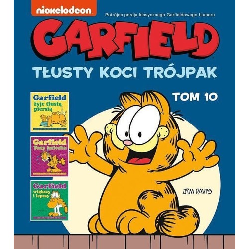 Garfield - Tłusty koci trójpak, tom 10 Komiksy dla dzieci i młodzieży Egmont